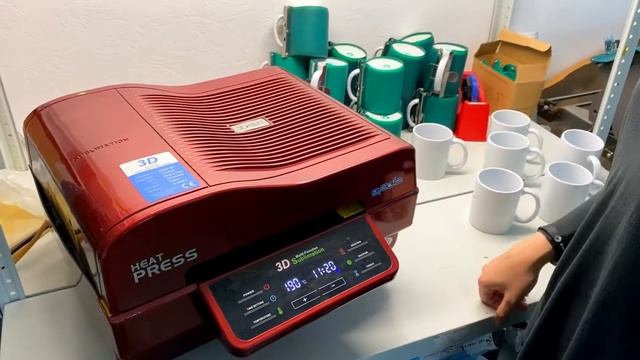Печать на кружках. Вакуумный сублимационный 3D пресс. Часть 1