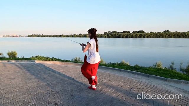 Тайцзицюань (тайчи, тайцзи) на берегу Дуная. Меч