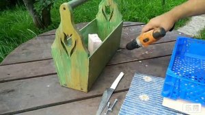 Лайфхак. Плавающий ящик - столик в бассейн.