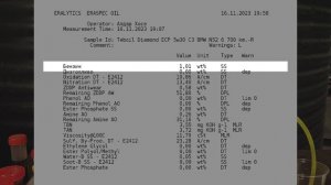 Teboil Diamond ECP 5w30 C3 (отработка из непонятного BMW N52, 6 700 км.)