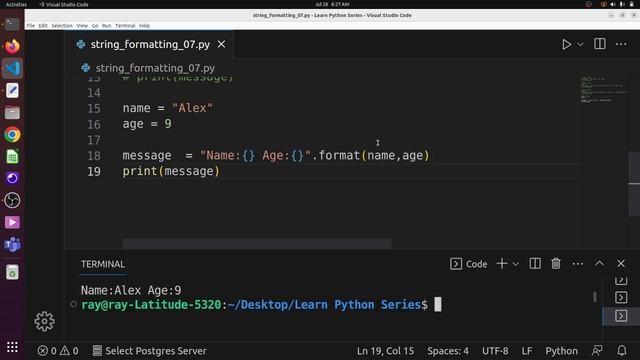 String Formatting in Python - Learn Python Series 07