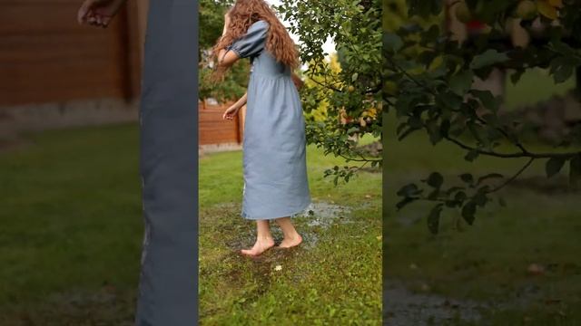 Льняное платье с вышивкой. Размеры: 42-56. Ссылка на сайт в описании. Жми три точки вверху!