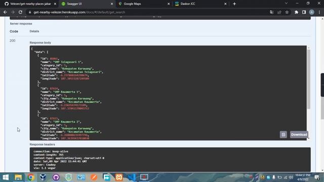 Get Nearby Places Jabar | Golang Postgres Gorm смотреть онлайн