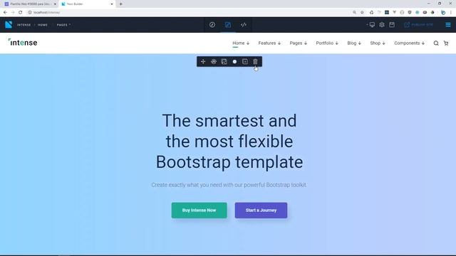 Plantilla de Bootstrap "Intense 2" | TemplateMonster Review смотреть онлайн