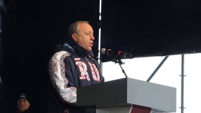 Лыжня России-2016 в Базарном Карабулаке. Приветствие Валерия Радаева смотреть онлайн