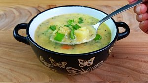 Этот картофельный суп успокаивает мой желудок. Простой рецепт из простых продуктов.