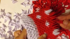 МОДУЛЬНОЕ ОРИГАМИ  УРОК №20  ДЕД МОРОЗ