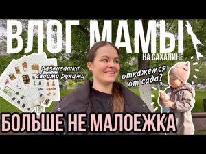 Больше не малоежка! | Откажемся от сада? | Развивашка своими руками | Влог мамы (104)