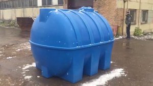 Горизонтальный пластиковый бак емкость G 5000 - Полимер Групп