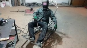 Кресло качели своими руками из профиля, качели из метала