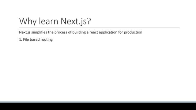 Next.js Tutorial - 1 - Introduction