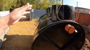 Успеем ли опустить септик?! Сложный монтаж септика Диамант