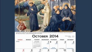 Columban - Calendar Art Guide - October 2014