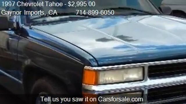 1997 Chevrolet Tahoe 4-Door 2WD - for sale in Stanton, CA 90 смотреть онлайн