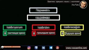 ▶️Турецкие глаголы - Топ 733 самых употребительных глаголов турецкого языка