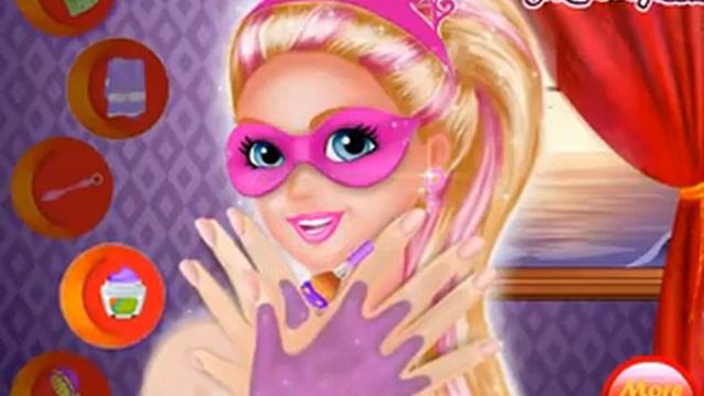 Макияж для супер Барби.игра для девочек
