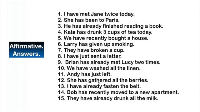 Present Perfect. Лайвстрим. 60 предложений смотреть онлайн