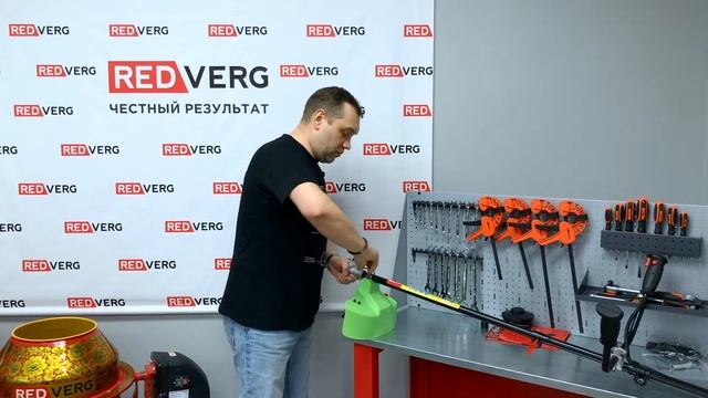 Сборка электрического триммера RedVerg RD-EB1600 смотреть онлайн