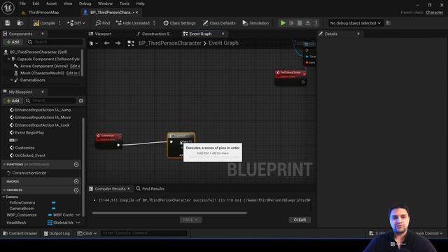 Кастомизация ПЕРСОНАЖА  Уроки Unreal Engine 5 для начинающих