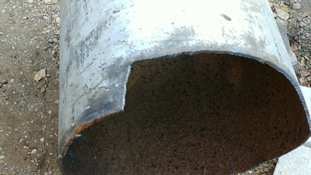 печь буржуйка из трубы 630 мм с ходами часть 1 / oven from a pipe 630 mm part 1