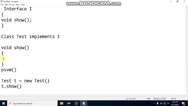 Interface in java  with example || Advantages of interface || Interface support multiple inheritanc