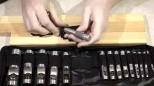 Обзор. Набор пробойников для кожи Зубр.