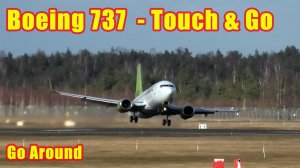 Боинг-737 сорвался на второй круг после касания полосы