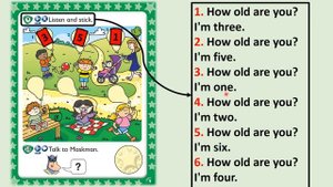 Kid's Box Starter - Unit 1 - Hello - 9 - Listen and stick.