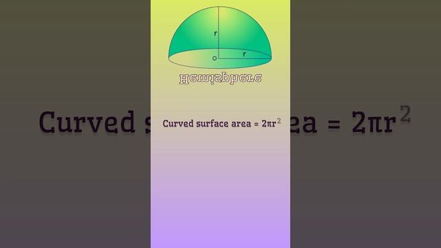 Area, volume of Hemisphere   #basicmaths #mathamaticalmathod #mathematics #firstshort #mathstricks