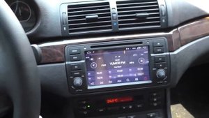 Магнитола LeTrun на BMW E46 2001 года