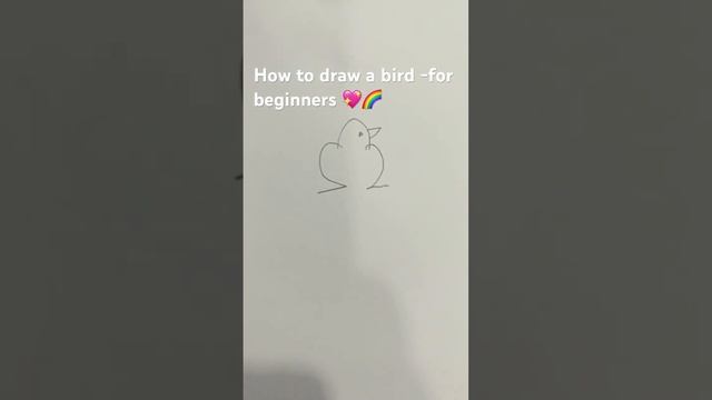 How to draw a bird for beginners ￼