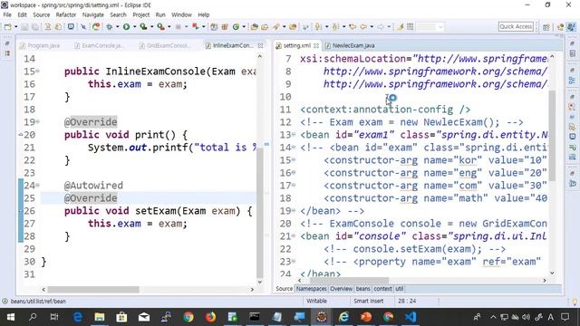 스프링 프레임워크 강의 13강 - @Autowired의 동작방식 이해와 @Qualifier 사용하기 смотреть онлайн