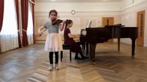 Л. В. Бетховен сурок фортепиано, скрипка Каныкей и Айназик Канатовы