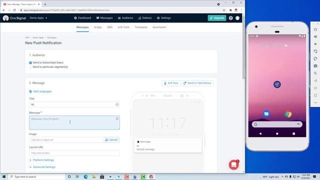 How to send push notification Your Android apps - Onesignal Servicee -Tutorial 2 смотреть онлайн