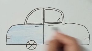 Как быстро и просто нарисовать машину. How to quickly draw a car easy way.