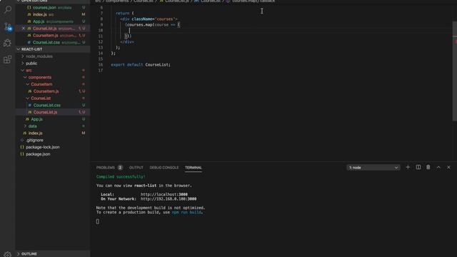 React JS Crash Course For Beginners || 10-Add the CourseItem Component