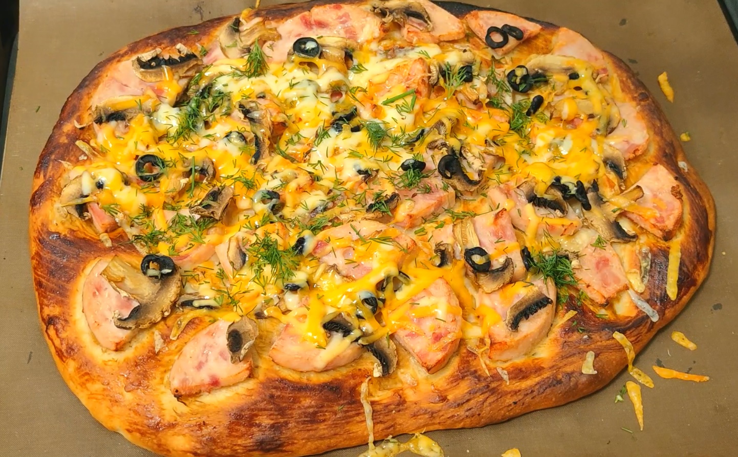 быстрая пицца в духовке видео фото 84