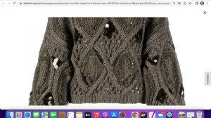 Как связать свитер по мотивам модели Брунелло Кучинелли