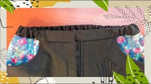 Простая обработка пояса на брюках/юбке.