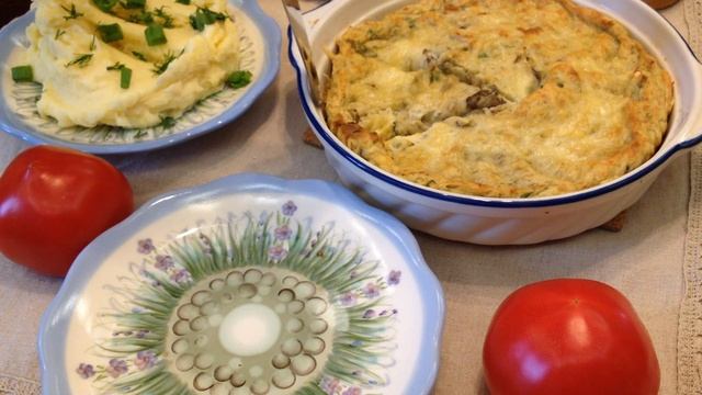 Запеканка из картофельного пюре с солеными грибами смотреть онлайн