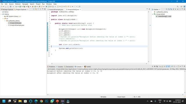 ArrayList Add/Remove/Sort/Reverse Program [Hindi] | Java in Hindi