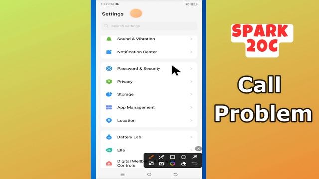 Call Problem Tecno Spark 20c || How to solve call issues || Call not working problems solved