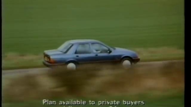 Ford Sierra motoring plan advert 1989 1980s