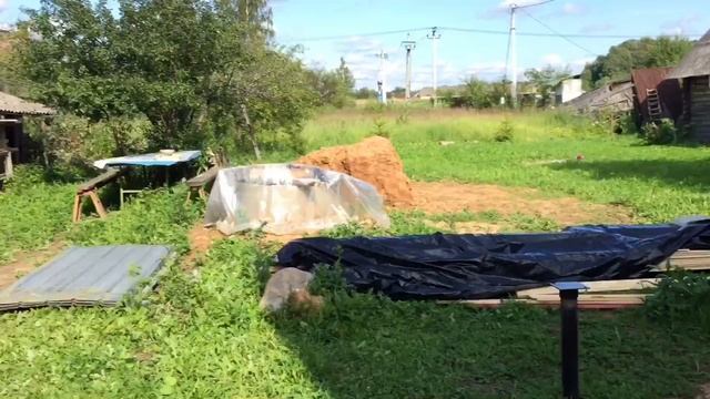 Наша дача/ привезли брус для стройки веранды/ разбор крыльца/ наш плов на мангале смотреть онлайн