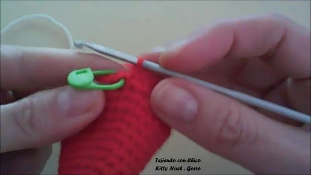 Tutorial amigurumi Hello Kitty Noel - Gorro смотреть онлайн