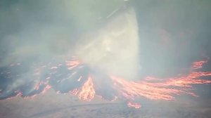 В США, штат Калифорния, на видео попал огненный смерч — разрушительное природное явление