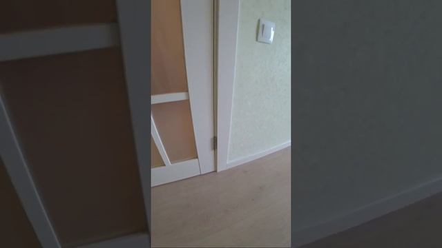 Установка дверей и МДФ плинтуса в трехкомнатной квартире. Installing doors.