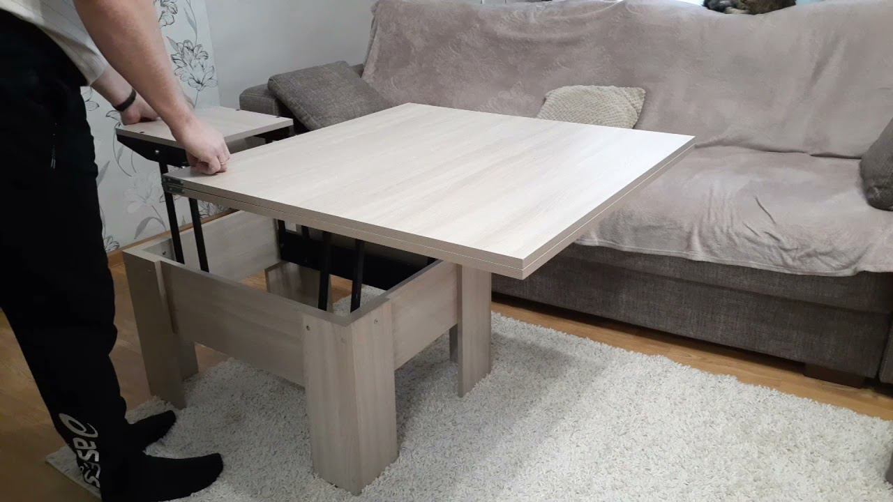 Стол трансформер журнальный обеденный смотреть онлайн