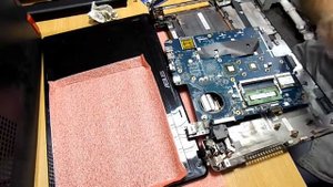 Ремонт крепления петель ноутбука, замена термопасты ASUS X53U