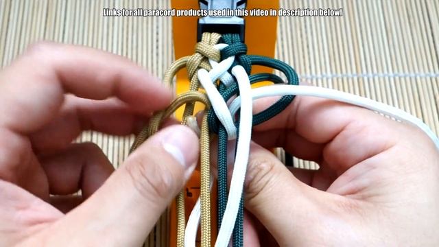 How to Make a Tricolor Weave Paracord Bracelet Tutorial